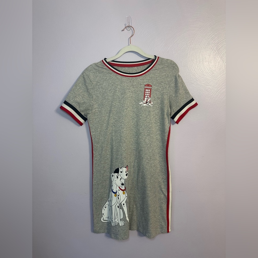 Gray 101 Dalmatians Disney T-Shirt Dress Size Small